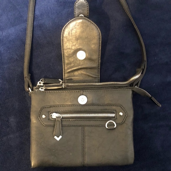 Aldo Black Crossbody Purse - Picture 1 of 7